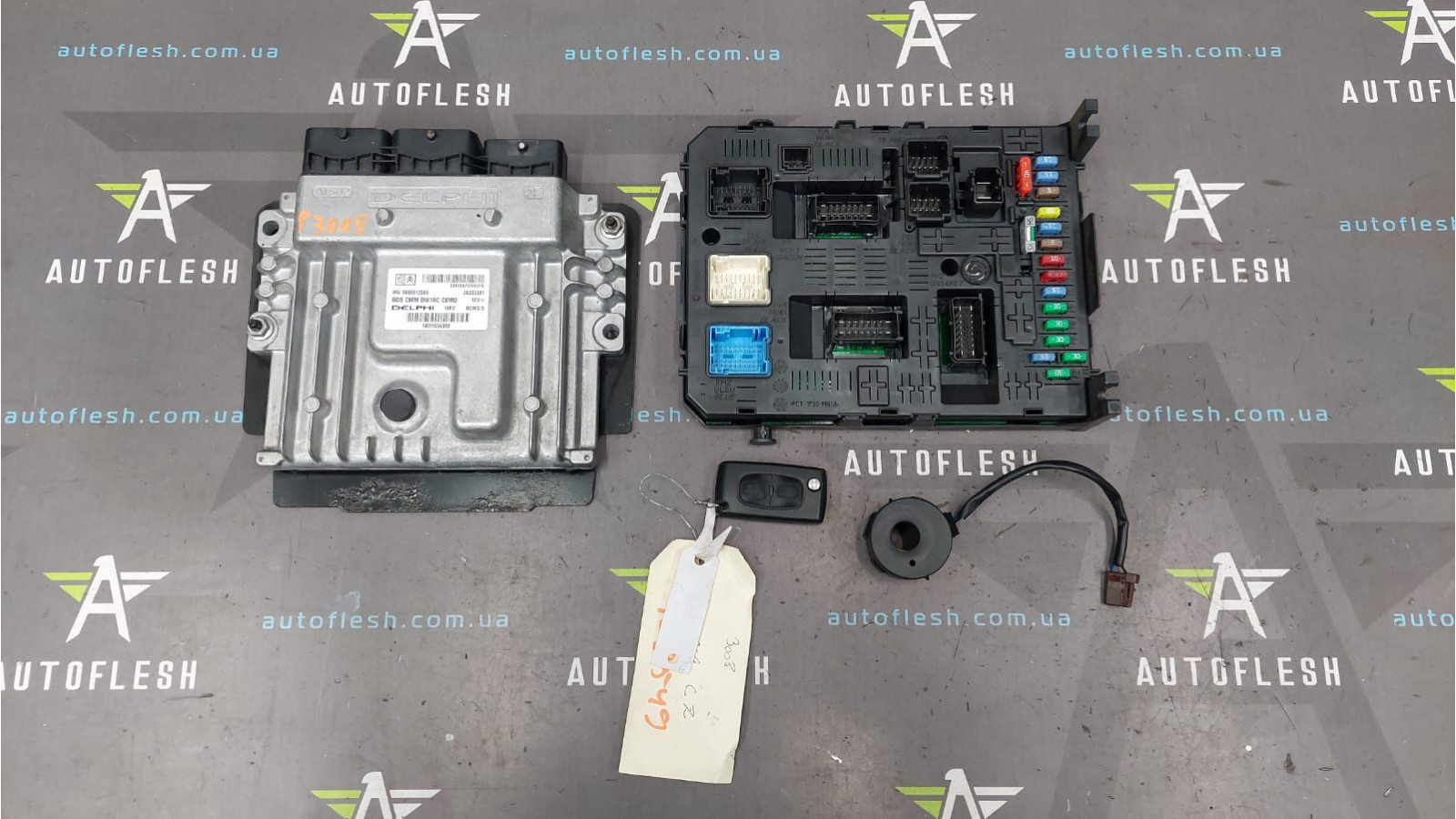 Комплект ЭБУ 9666912580, 9801556080, 9663123380 Citroen Fiat Peugeot бу